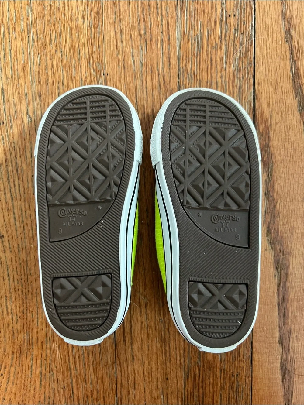Converse Kids Neon Yellow Low Top Sneakers